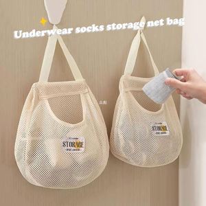 Polyester Mesh Tote <b>Bag</b> Breathable Hanging Kitchen <b>Storage</b> Fruit Vegetable Organizer <b>Bag</b> - Product Image 2