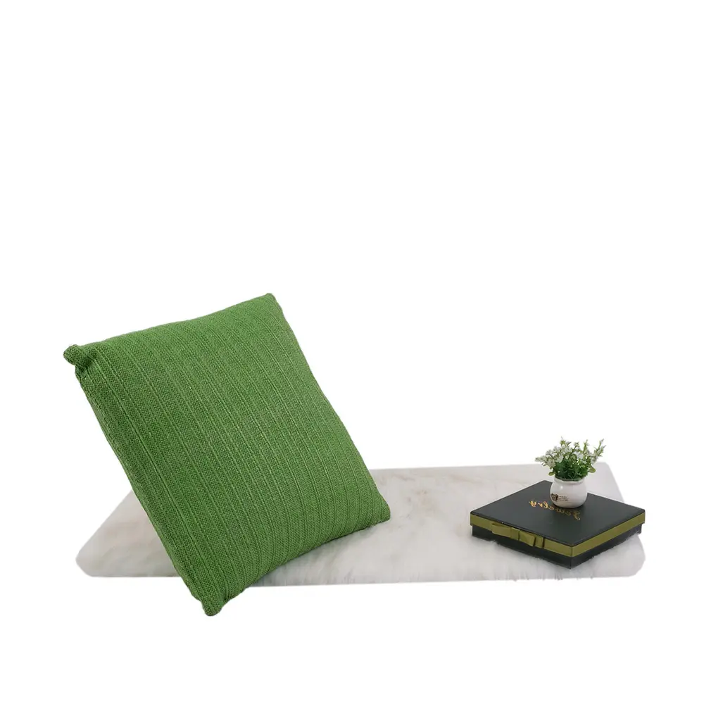 Eco-friendly Material Braided 45x45 Easy Maintain Fabric Cushion Cover Deep Patio Cushion Pillow