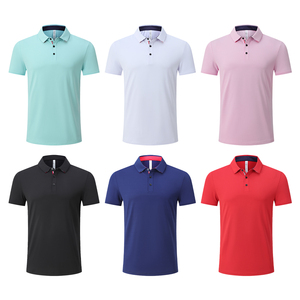 เสื้อโปโลผู้ชายแบบตัดหลวมวัสดุกันเหงื่อเสื้อออกงานเสื้อผ้าเทนนิส - Product Image 1