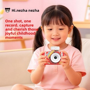 Appareil photo numérique CCD Little Yellow Duck Cartoon, double caméra, selfie disponible, appareil photo sans miroir rétro portable pour débutants, 2,4 pouces - Product Image 4