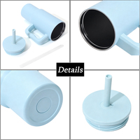 Gobelet isotherme premium en acier inoxydable électro-polissé de 24 oz avec couvercle ergonomique anti-fuite pour l'approvisionnement en marque personnalisée pour entreprises