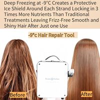 Soins capillaires professionnels en cryothérapie pour cheveux abîmés -9 ° Traitement de congélation C pour réparer les dommages causés par la permanente et la coloration
