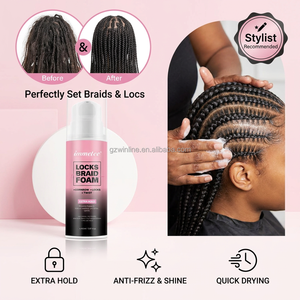 <span class=keywords><strong>Mousse</strong></span> coiffante 150 ml fixation extra forte pour tresses, locks et twists, anti-frisottis, séchage rapide, marque privée - Product Image 1