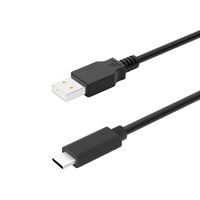 Câble de charge USB Type-C vers USB-A personnalisé enroulé de 1 m/2 m avec transfert de données, construction en nylon et métal, couleur blanche personnalisable
