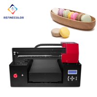 Refinecolor A3 Eetbare Flatbed Printer 3D Voedsel Foto Cake En Macaron Printer Voor Ei Inkjet Printer