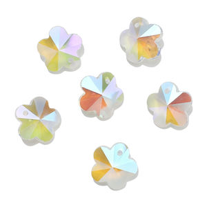 Colgante de flor de ciruela facetada de 14mm, cuentas de cristal para hacer joyas, abalorios hechos a mano para mujer, collar, pulsera, pendientes DIY - Product Image 6