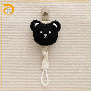 Custom Eco Friendly <span class=keywords><strong>Baby</strong></span> <span class=keywords><strong>Baby</strong></span> Animal Bear ciuccio porta catenina manichino Clip ciuccio Clip catena - Product Image 6