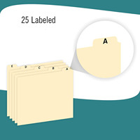 Organisateur de fichiers alphabétique Diviseurs de classeurs A-Z format lettre avec positions d'onglets Classeur et organisateur de bureau