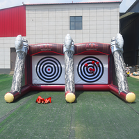 Vente flash Jeu de lancer de hache gonflable de carnaval Bon prix Jeux gonflables pour l'extérieur et l'intérieur