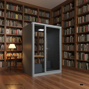 Cabine d'enregistrement insonorisée multifonctionnelle durable UNIBOOTH en aluminium, studio, bureau à domicile, hôtel, pods <span class=keywords><strong>de</strong></span> travail, design moderne, mobile - Product Image 3