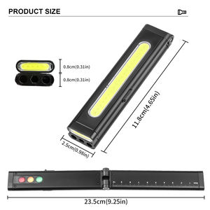 Stylo-lampe à règle <span class=keywords><strong>LED</strong></span> rechargeable magnétique X617 avec outils intégrés, rotation à 180 degrés, étanche IPX4, charge de type C pour atelier - Product Image 2