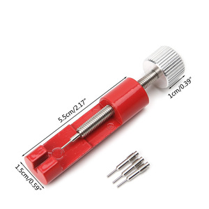 Kit de Herramientas de Reparación para Relojeros con 3 Pasadores Adicionales, Mini Herramienta de Metal para Quitar Eslabones y Ajustar Correa de Reloj - Product Image 3