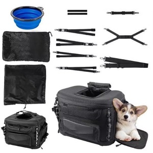 Sac de transport pour chien pour moto, sac de bagages pour animaux de compagnie pour porte-bagages arrière de Road Glide, avec support pliable pour animaux, échantillon gratuit - Product Image 4
