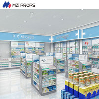 Étagères de présentation personnalisées pour pharmacies, rayonnages de gondoles pour magasins de médicaments et détaillants de produits pharmaceutiques