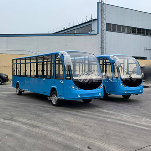 Bus électrique de tourisme ZOWN bleu vif, super long et fermé, grande capacité pour navette en zone panoramique étendue - Product Image 4