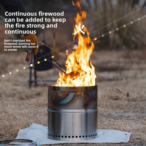 <span class=keywords><strong>Horno</strong></span> de <span class=keywords><strong>Leña</strong></span> Plegable de Acero Inoxidable para Exteriores StrideOut, Resistente a Altas Temperaturas, No se Deforma, para Camping, Picnic y Barbacoa - Product Image 4
