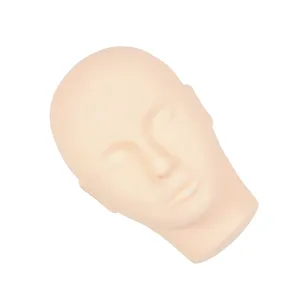 Têtes de mannequin de pratique professionnelle de haute qualité <span class=keywords><strong>Tête</strong></span> de poupée de mannequin de formation d'extension de cils en silicone - Product Image 4