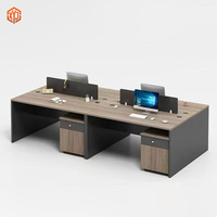 Escritorio Ejecutivo Moderno en Forma de L, Conjunto de Muebles de Oficina para Gerentes con Gabinete Lateral para Oficina de Director Ejecutivo, Suministros para Proyectos