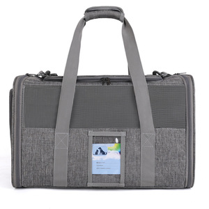 Fashionable Transparent Pet Transport Bag Oxford Material Breathable and Portable for Airline Travel for <b>Cats</b> Other Animals - Product Image 3