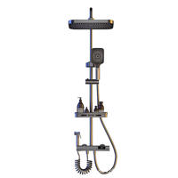 Ensemble de douche piano de luxe moderne, ensemble de robinetterie de douche multifonctionnel, ensemble de douche de salle de bain de qualité supérieure avec technologie de pointe