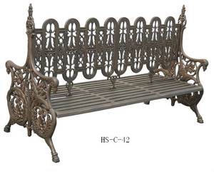 Banco de hierro fundido para Parque, muebles de jardín y patio, Banco de jardín de hierro fundido antiguo - Product Image 5