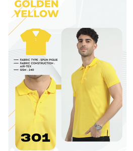 T-shirt en tissu Air Tex, piqué, pour homme, 240 GSM, coton premium, doux, confortable, coupe ajustée, pour le sport, le gym et les occasions décontractées - Product Image 5