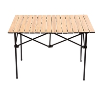 Tragbarer Klappbarer Camping-Tisch mit Ei-förmigem Design Leichtgewichtiger und Platzsparender Aluminium-Camping-Tisch