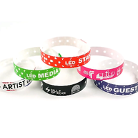 Boletos de Bar Boletos de admisión Pulsera de entretenimiento desechable Pulsera de conferencia Código QR Pulsera Logo Banda impermeable