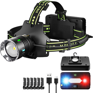 1500LM High Power Headlight Super Bright LED Headlamp 7500mAh Zoomable Magnetic Motion <b>Sensor</b> for Fishing Patrol Camping - Product Image 1