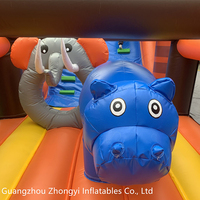Grand parcours d'obstacles gonflable unisexe en PVC pour enfants et adultes, idéal pour les parcs et les aires de jeux
