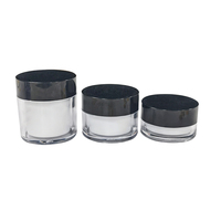 Boîte à cosmétiques pour crème 20/30/50ML PS, flacons vides en plastique PS, sans air, en plexiglas transparent