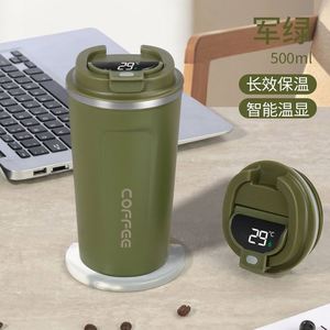 Vaso Térmico de Acero Inoxidable de Doble Pared de Alta Calidad, Personalizado, Libre de BPA, con Pantalla LED Inteligente de Temperatura, 380 ml, 510 ml, para Café y Leche - Product Image 2