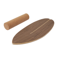 Planches d'équilibre en bois personnalisables en forme de poisson pour le ski, le yoga, l'entraînement physique, la relaxation musculaire avec un design plat et incurvé