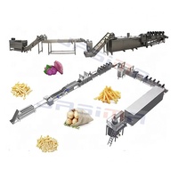 Machine à fabriquer des chips de pommes de terre à économie d'énergie, ligne de production automatique de frites, chips et snacks