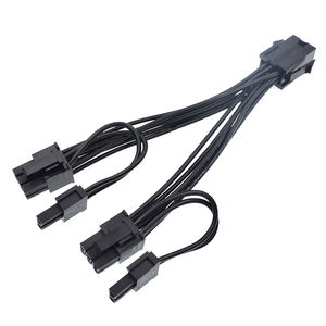 GPU PCIe 8Pin महिला दोहरी 2X करने के लिए 8 पिन (6 + <span class=keywords><strong>2</strong></span>) पुरुष PCI एक्सप्रेस पावर एडाप्टर लट वाई-फाड़नेवाला ग्राफिक्स कार्ड विस्तार केबल - Product Image 1