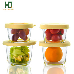 Récipients de stockage des aliments chauffés au micro-ondes personnalisés Boîte à lunch scellée de cuisine en verre borosilicate - Product Image 2