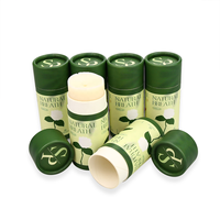 Tube de baume à lèvres push up biodégradable personnalisé contenants en tube de papier d'emballage en bâton de baume solaire
