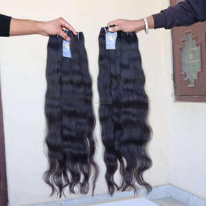Mèches brésiliennes naturelles, cheveux humains bruts, lisses et bouclés, échantillon gratuit, cuticule vierge, Extensions de cheveux tressés - Product Image 3