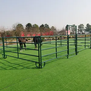 Hot Selling USA 12 ft Heavy duty Livestock panel Fence / Horse corral panels 6rails