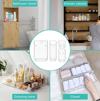 Lot d'Organisateurs à Tiroirs Transparents pour Cosmétiques, Bijouterie Divers, Plateaux Multifonctionnels, 25 Pièces