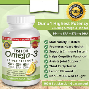 OEM/ODM Private Label 2400 мг Omega3 и рыбий жир Softgels пищевые добавки EPA <span class=keywords><strong>DHA</strong></span> улучшают рост, метаболизм и память - Product Image 3