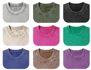 Camiseta de Algodón con Estampado Personalizado, Lavado Ácido, Ecológica, Impresión Serigráfica, Estilo Vintage, Streetwear, Corte Holgado, Casual para Hombre, 100% Algodón - Product Image 1