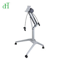 Colonne de levage pneumatique moderne en aluminium pour bureau de formation, base de table mobile à ressort à gaz inclinable et réglable pour l'école