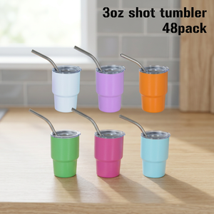 USA Stock 3oz Stainless Steel Vacuum Insulated <b>Shot</b> Tumbler with Lid - Product Image 2