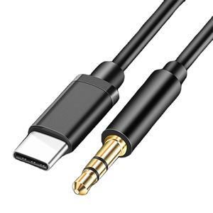 كابل صوت للسيارة 3 أقدام و 1 متر إلى من مرفاع Aux مع شريحة رقمية DAC USB من النوع C إلى من سلك Jack AUX لسيارة smm - Product Image 1
