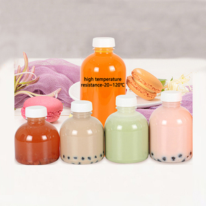 Thickened 12pcs Plastic Juice Bottle Portable Beverage Bottle Fruit Tea Bottles Milk Packaging Bottle 200ml - 15