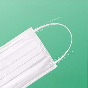 أقنعة وجه للكبار من LeFine ذات 3 طبقات غير منسوجة، <span class=keywords><strong>4</strong></span> أحجام، تصميم مضاد للضباب، حلقات أذن ناعمة، 50 قطعة/صندوق للمدرسة والمكتب والسفر - Product Image 1