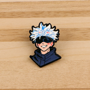New Designs Japan Style Anime Satoru Gojo Metal Pins Tokyo Enamel Pins Ghoul Kaneki Hat Pins Custom Pins - Product Image 6