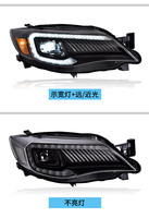 Faros Delanteros LED para Subaru WRX STI 2008 2009 2010 2011 2012 2013 2014, Faros Impreza con Luces de Circulación Diurna y Señal de Giro