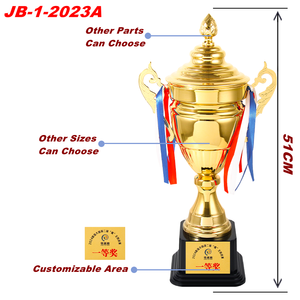 Trofeo de equipo de fútbol de metal al por mayor, trofeo de jugador de fútbol de metal, premios de eventos comunitarios, premios de Liga económicos - Product Image 2